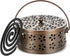 Portable Iron Mosquito Coil Holder with Handle Round Heat-Resistant Incense Holder (Bronze)...