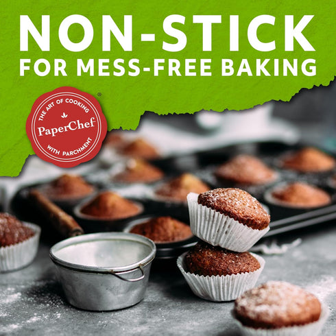 X-Large Parchment Baking Cups - Easy Release, Non-Stick Paper - 30 Count...