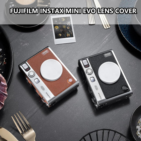Lens Cap for Fujifilm Instax Mini Evo Instant Camera Accessories for Fuji Mini Evo with Lens Cap, Screen Protector, Mini Photo Album(No Camera)...