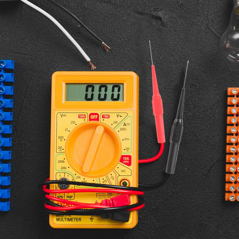 10 Pcs 0.7mm Multimeter Test Probe Pins, Wire Piercing Probe Insulation Back Probes Non-Destructive Insulation Wire Piercing Needle for Banana Soc...