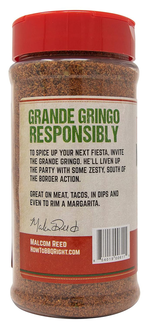 Malcom's Seasoning Grande Gringo | Spicy Mexican Seasoning for BBQ, Grill, Tacos, Dips, Even Margaritas | 11 Ounces...