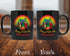 PixiDoodle St Patrick's Day Leprechaun Garden Gnome Coffee Mug (11 oz, Black)...