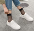PENTA ANGEL 3 Pairs Women Black Lace Fishnet Socks Elastic Ankle High Dress Hollow Out Mesh Net Socks Tights for Summer Wear...