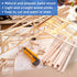 30 Pieces Balsa Wood Sticks 1/2 x 1/2 x 12 Inch Wood Strips Balsa Square Wooden Dowels Hardwood Unfinished Wood Sticks for Crafts DIY Projects Mod...