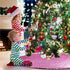Pink Christmas Tree Skirt, 48 inch Large Sequin Xmas Tree Ornaments, Double Layers Glitter Tree Mat Fall Thanksgiving Day Christmas Decorations fo...