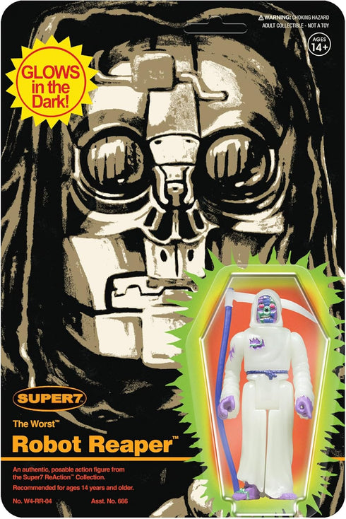 Super7 The Worst Robot Reaper (Monster Glow) - 3.75" The Worst Action Figure Collectibles and Retro Toys...