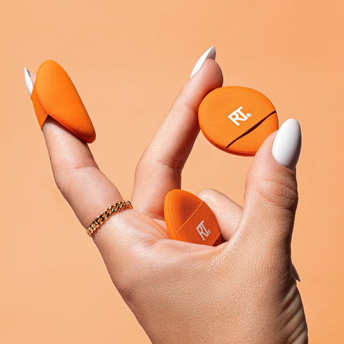 Real Techniques Mini Miracle Concealer Puff Trio, Small Makeup Puff For Liquid & Cream Foundation & Concealer, Targeted Concealing, Travel Friendl...