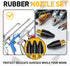 3 Pcs Rubber Air Tool For Air Nozzle Tip, Blow Gun Rubber Tip For Air Tool, Parts Air Nozzle For Air Blow Guns Tool For Air Tool Parts & Accessori...
