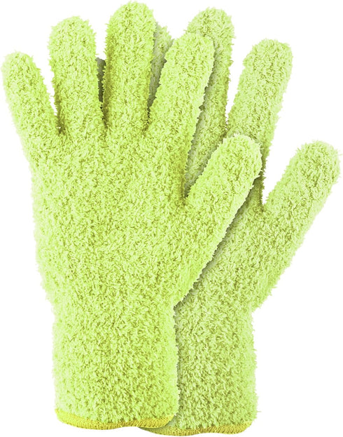 Sibba 2pcs Microfiber Dusting Mitt Gloves Auto Household Cleaning Mittens Cloth Reusable Washable Gloves for Men Women Kitchen House Blinds Plants...