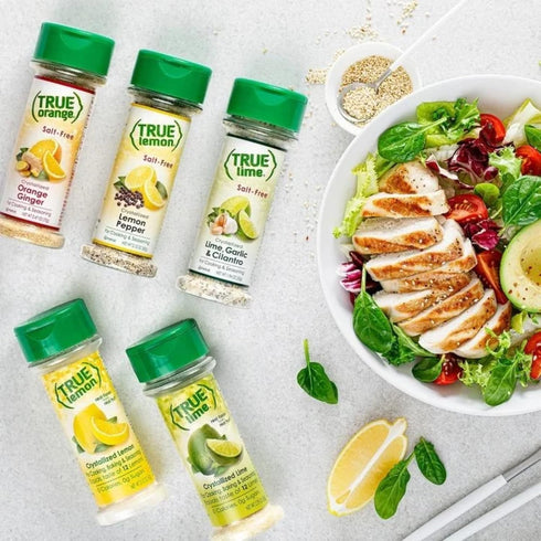 True Citrus Lemon Pepper, Lime Garlic & Cilantro, Orange Ginger, Bonus Includes Lemon & Lime Shaker, No Sodium, Gluten Free, Seasoning Salt Spice ...