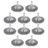 uxcell 10Pcs Wire Wheel Brush 2" High Carbon Steel Wire Drill Brush with 1/4-Inch Hex Shank for Rust Removal Corrosion Scrub Surfaces...