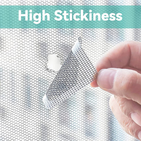 Self-Adhesive Window Screen Repair Patches Kit, 20 Sheets 3 Sizes Screen Door Replacement Repair Kit Fiberglass Mesh Wall Repair Patches Drywall T...