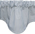 Window Treatments Valance Curtains Kitchen Valances Living Room, Blue Ticking Stripe, Short Swag, Rod Pocket 53 Inches x 18 Inches...
