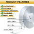 Nano Double Sided Tape Heavy Duty, Strong Double Sided Mounting Tape, Adhesive Mounting Tape, Wall Tape, Clear Poster Tape for Photo Frames, DIY C...