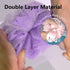 Loofah Sponge 60g Shower Pouf Dual Material Loofah for Men for Women Bathing Accessories-Blue, Purple, Red 3 Pack...