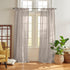 Elrene Home Fashions Vienna Sheer Tie-Top Window-Curtain Panel, 52 in x 84 in (1 Panel), Light Gray...