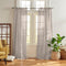 Elrene Home Fashions Vienna Sheer Tie-Top Window-Curtain Panel, 52 in x 95 in (1 Panel), Light Gray...
