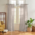 Elrene Home Fashions Vienna Sheer Tie-Top Window-Curtain Panel, 52 in x 95 in (1 Panel), Light Gray...