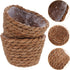 Alipis Seagrass Basket Planter Woven Flower Pots 2pcs 13cm Rattan Storage Basket Plant Container Hand Woven Basket Planter Straw Flower Pot for In...