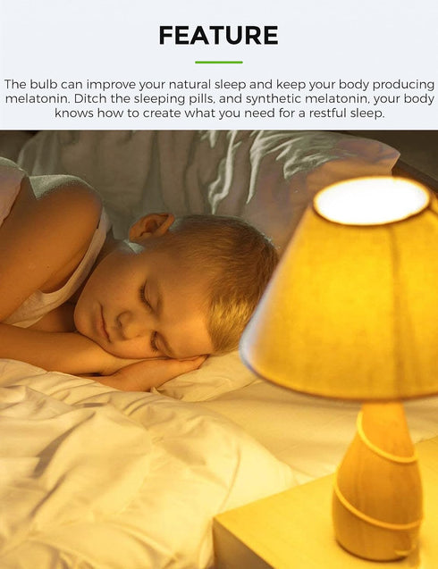 LOHAS Bug Light Bulb Yellow LED Bulbs, Outdoor Porch Lights, Amber Bedroom Night Light Bulb A15 Bugs LED Bulbs, 40W Equivalent E26 Edison Bulb(5W)...