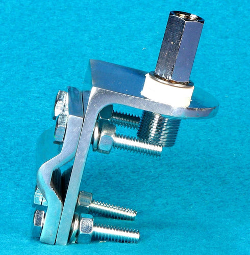 WORKMAN RV1 CB RADIO ANTENNA SINGLE GROOVE MIRROR MOUNT W/ SO239 STUD...