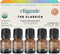 Cliganic Organic Essential Oils Set (Top 5 - The Classics) - 100% Pure Natural - Aromatherapy, Candle Making - Peppermint, Lavender, Eucalyptus, L...