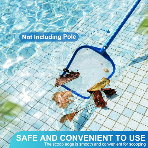 Pool Skimmer- Pool Skimmer Net without Pole, Swimming Pool Skimmer Net with Reinforced Frame, Pool Nets for Cleaning...