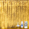 Warm White Curtain Light for Bedroom, 300 LED 9.8ft x 9.8ft Window Fairy Curtain String Light with 16 Hooks, 8 Models Remote Control for Wedding P...