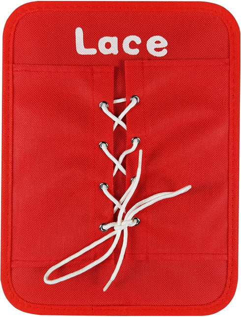 Dress Learning Boards Preschool Early Educational to Basic Life Skills Dress Learning Boards Learn to Button,Buckle,Zip,Snap,Lace & Tie...