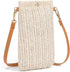Small Straw Woven Crossbody Bag Cell Phone Purse Shoulder Straw Clutch Summer Beach Wallet Handbags For Women Girl Vacation...