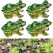 4 PCS Miniature Frog Statue, Outdoor Garden Frog Figurines Decoration, Mini Cute Frog Figures for Patio Yard Micro Landscape Fairy Garden Ornament...