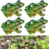 4 PCS Miniature Frog Statue, Outdoor Garden Frog Figurines Decoration, Mini Cute Frog Figures for Patio Yard Micro Landscape Fairy Garden Ornament...