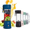COOK WITH COLOR Mini Portable Blender - 250W Power, 12oz Capacity, Stainless Steel Blade, Wireless/USB Rechargeable,Blue...