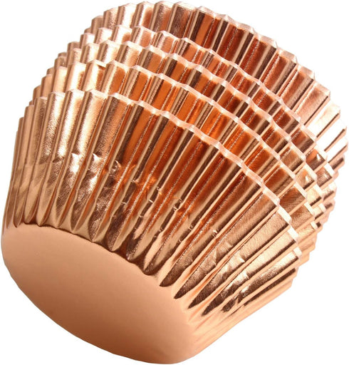 Rose Gold Foil Muffin Cupcake Liners case Baking Cups,Foil Cupcake Liners Standard Baking Cups Pack of 100 …...