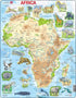 Larsen Puzzles Africa Map with Animals 63 Piece Children's Educational Jigsaw Puzzle...