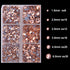 4000Pcs Mixed Size Hot Fix Round Crystals Gems Glass Stones Hotfix Flat Back Rhinestones (Champagne)...