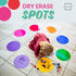 SCRIBBLEDO 8 Pack Dry Erase Dots 11 inch Colorful Dry Erase Circles for Tables Whiteboard Wall Removable Vinyl for School Classroom Teachers Stude...