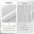 ALYVIA SPRING Waterproof Fabric Shower Curtain Liner with 3 Magnets - Soft & Light-Weight, Hotel Quality & Machine Washable - Standard Size 70x72,...