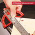 P.I.T. Angle Finder Protractor 8 Inch/203mm, Aluminum Alloy Construction Protractors,Adjustable Angle Finder Ruler for Carpenters & Woodworking Ho...