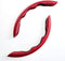 WOCOCN Steering Wheel Cover,Carbon Fiber Car Steering Wheel Cover with Non-Slip Lining,Universal Fit Most of Car Interior Accessories (Red)...