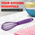 Chef Craft Premium Silicone Wire Cooking Whisk, 10.5 Inch, Purple...