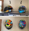 Pmsanzay 2 Pack Motorcycle Helmet Hook Multi-Purpose Jacket Hanger Keys Bags Holder Wall Mount Rack Cloth Display Rack Hat Hook for Home Kitchen D...