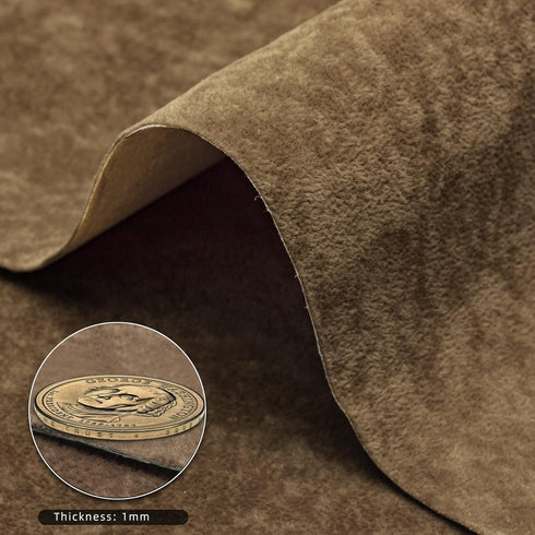 Self Adhesive Felt Velvet Fabric Liner Velvet Drawer Liner for Jewelry Drawer Craft Felt Fabric Sheet Art & Craft Making 14.2" x 78" (Brown)...