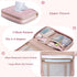 Diaper Clutch Bag with 2 Pieces Wipes Dispensers, Small Diaper Bag with Multiple Pockets for Storage of Baby Necessities, Baby Travel Essential, P...