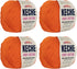 Keche Cotton Yarn, 60% Cotton 40% Acrylic Yarn, Soft Cotton Yarn for Crochet and Knitting, Amigurumi Yarn 4 Skeins/Balls [1.76 Oz (50g) / 180 Yrds...