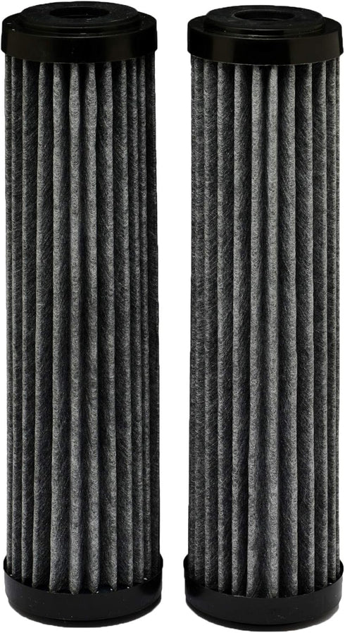 EcoPure EPW2F Premium Fact Universal Whole Home Filter (2 Pack), Dark Gray/Black...