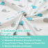 American Baby Company Fitted Crib Sheet 28" x 52", Soft Breathable Neutral 100% Cotton Jersey Sheet, Aqua Whales, for Boys and Girls, Fits Crib an...