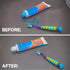 Chrome Cherry SqueezMe Self-Closing Toothpaste Caps, Silicone Lid for Kids & Adults, No Mess Toothpaste Dispenser, Self-Standing Easy Squeezer Cap...