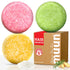 Shampoo Bar Pack 3 - Mix Ginger Rosemary & Rice Water - pH Balanced Hair Growth, Anti Hair Loss, Hair Regrowth Solid Soap Easy for Travel - Sulfat...