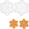 Set of 2 Snowflake cookie cutters (Style 1 and 2), 2 pieces - Bakerlogy...